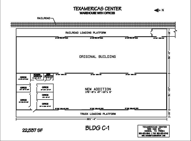 580 Oak St, Hooks, TX à louer - Plan d’étage – Image 1 sur 4