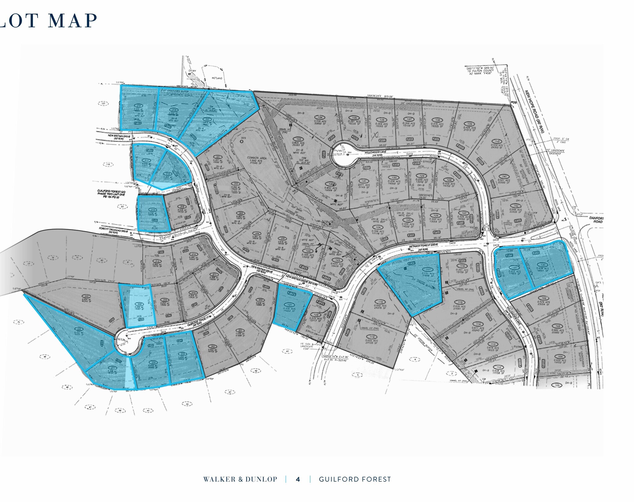 575 Bethany Forest Dr SW, Atlanta, GA à vendre Plan cadastral– Image 1 sur 2