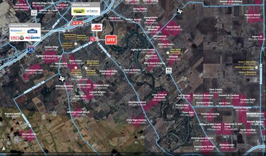 Pecan Crossing Pad Site, New Braunfels, TX - Vue aérienne  vue de carte