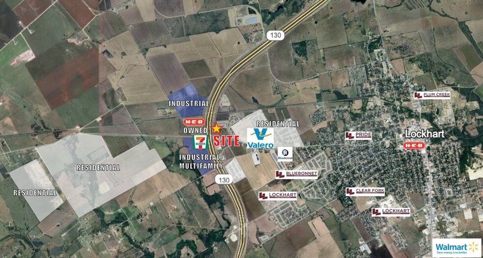 Lockhart Pad Site, Lockhart, TX à vendre - Aérien – Image 3 sur 4