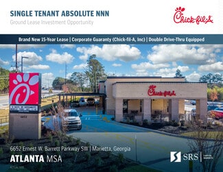 Plus de détails pour 6652 Ernest W Barrett Pky SW, Marietta, GA - Local commercial à vendre
