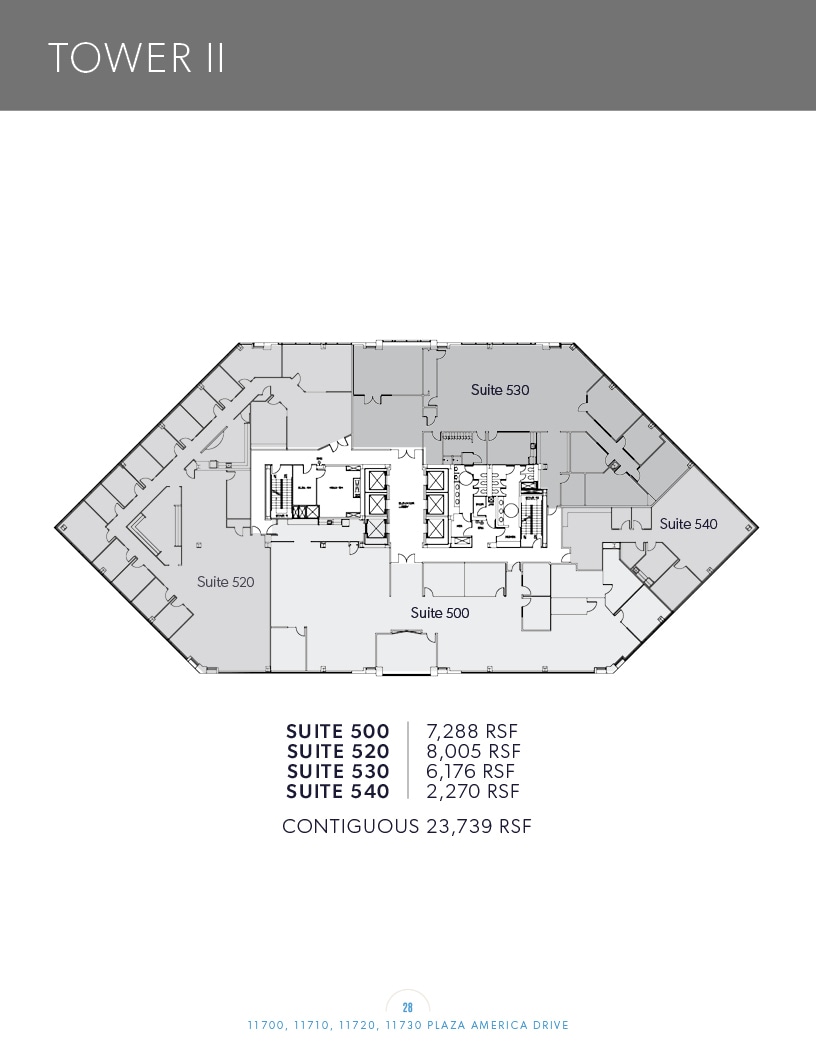 11700 Plaza America Dr, Reston, VA à louer Plan d’étage– Image 1 sur 1