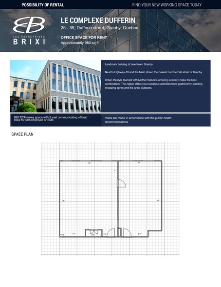 25-39 Rue Dufferin, Granby, QC à louer - Plan de site – Image 2 sur 2