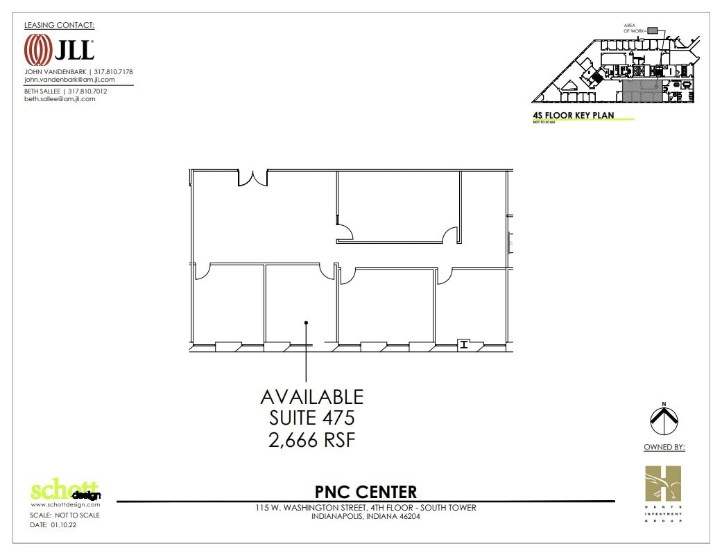 101-115 W Washington St, Indianapolis, IN à louer Plan d’étage– Image 1 sur 1