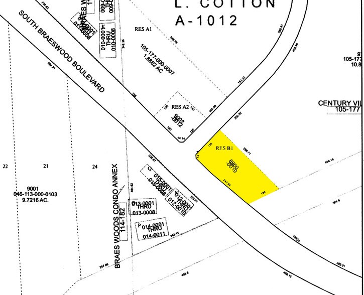 8900 S Braeswood Blvd, Houston, TX à louer - Plan cadastral – Image 2 sur 3