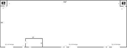 900 Utility Rd, Sanger, TX à louer Plan d’étage– Image 2 sur 2