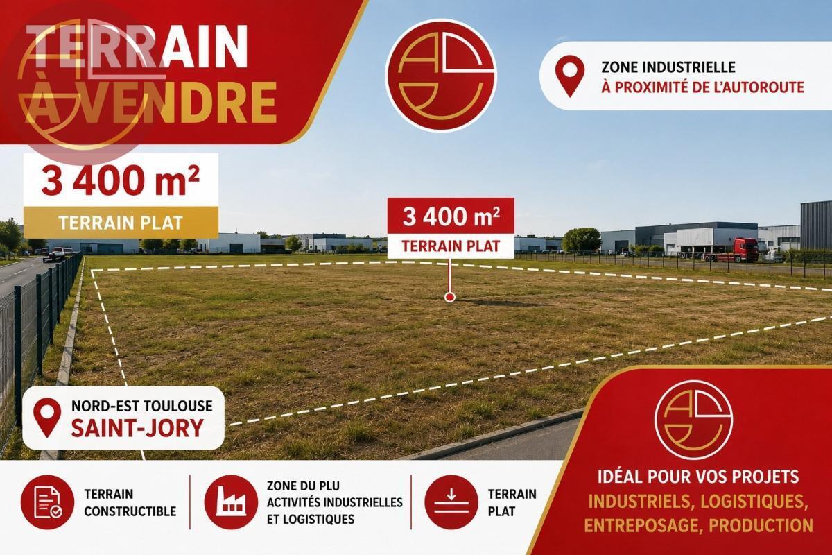 Terrain dans Saint-Jory à vendre Photo de l’immeuble– Image 1 sur 5