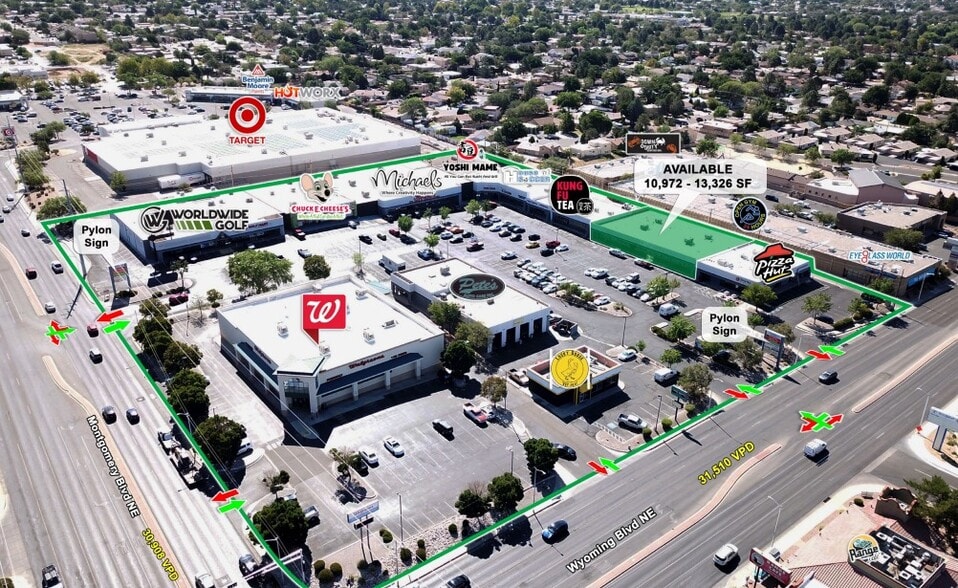 4400-4420 Wyoming Blvd NE, Albuquerque, NM à louer - Aérien – Image 3 sur 14