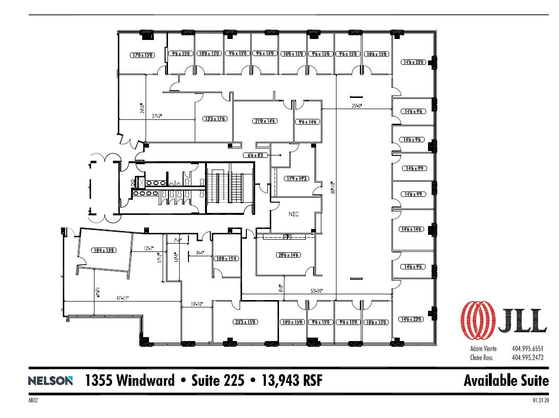 1355 Windward Concourse, Alpharetta, GA à louer Plan d’étage– Image 1 sur 1
