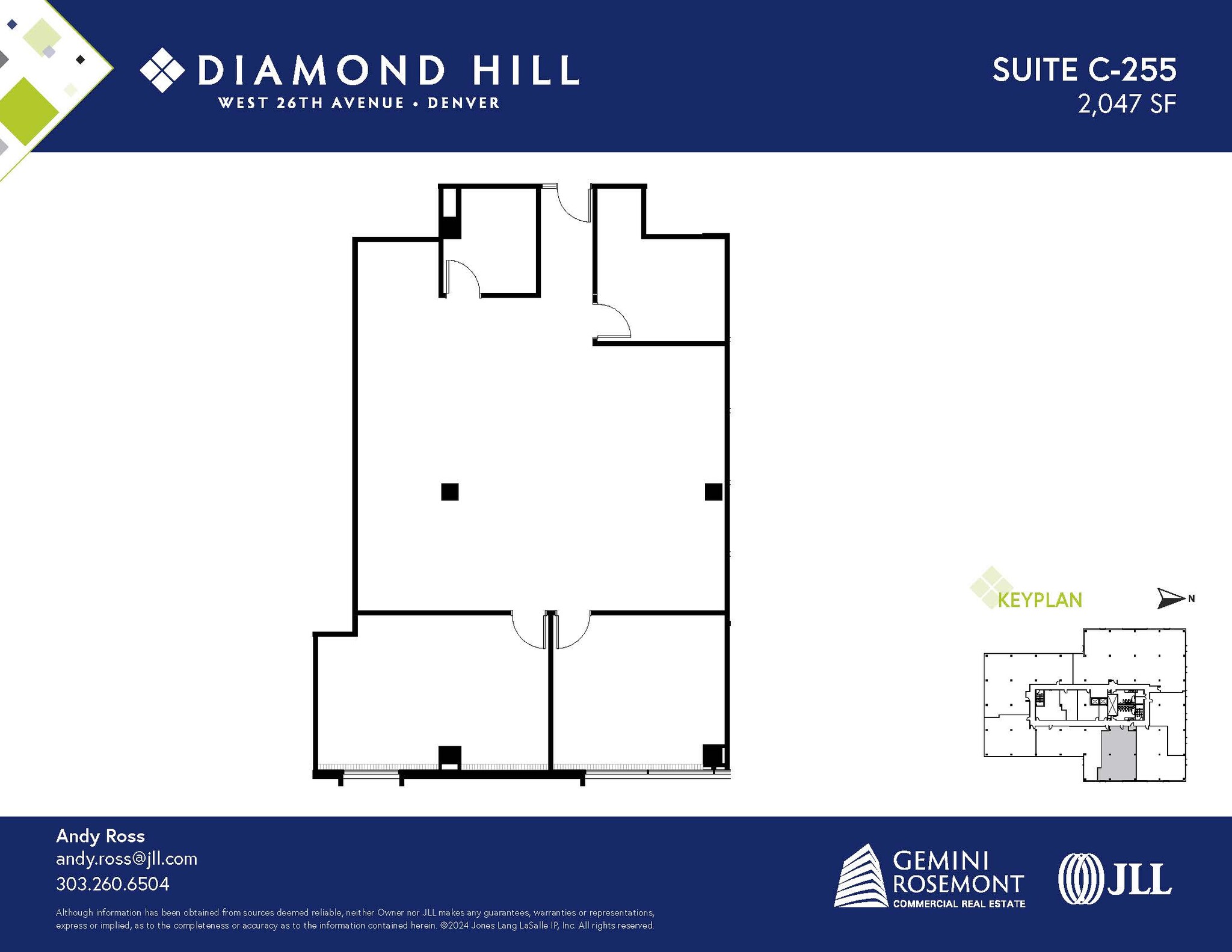 2490 W 26th Ave, Denver, CO à louer Plan d’étage– Image 1 sur 2