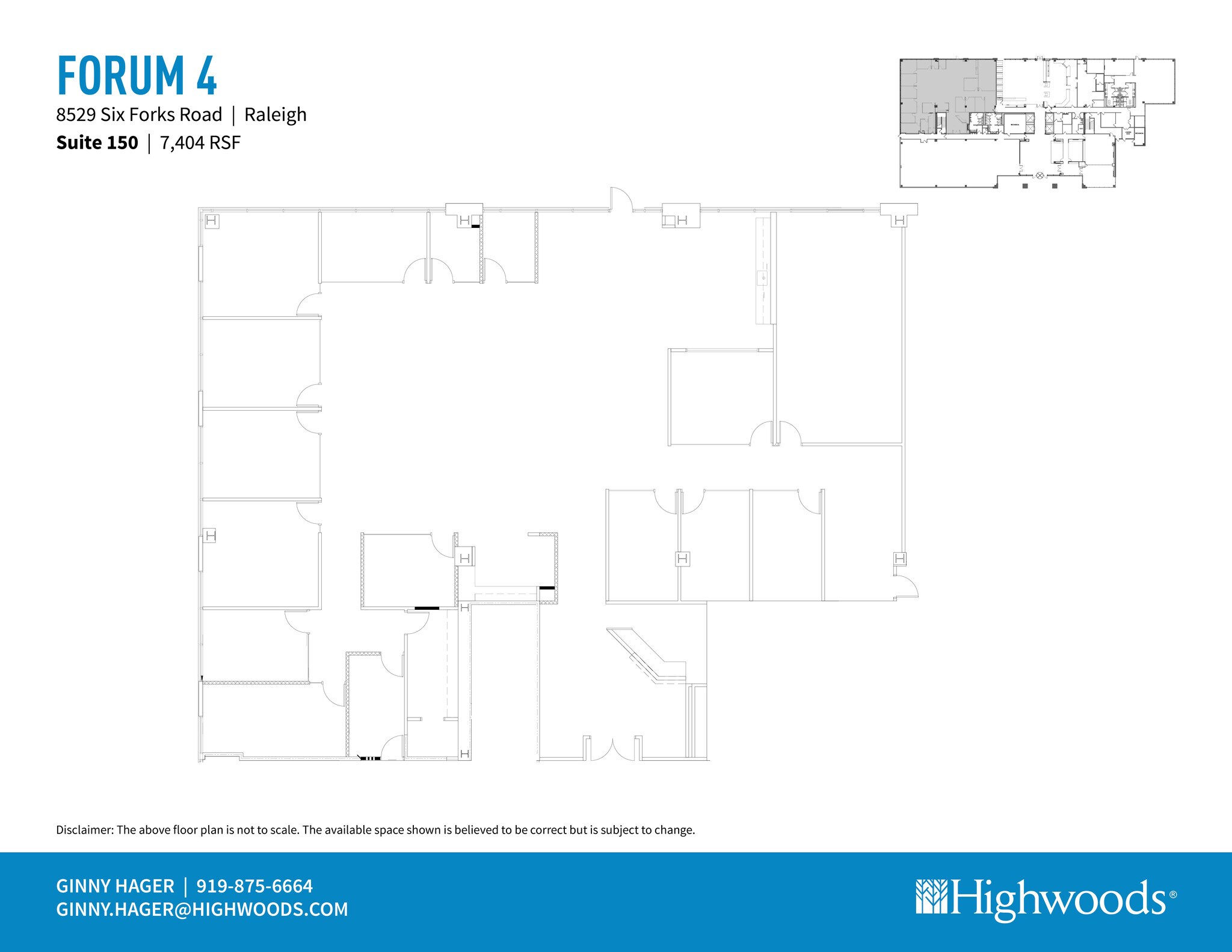 8529 Six Forks Rd, Raleigh, NC à louer Plan d’étage– Image 1 sur 1
