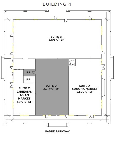 1-5 Padre Pky, Rohnert Park, CA à louer Plan d’étage– Image 1 sur 1