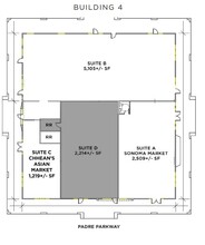 1-5 Padre Pky, Rohnert Park, CA à louer Plan d’étage– Image 1 sur 1