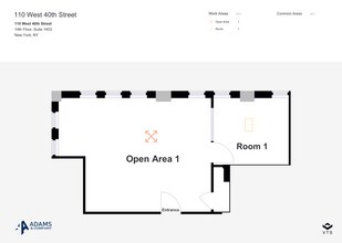 110 W 40th St, New York, NY à louer Plan d’étage– Image 2 sur 4