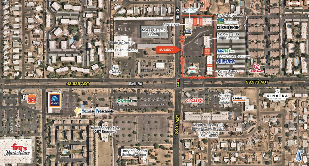 1606-1618 E Bell Rd, Phoenix, AZ à louer - Photo de l’immeuble – Image 3 sur 8