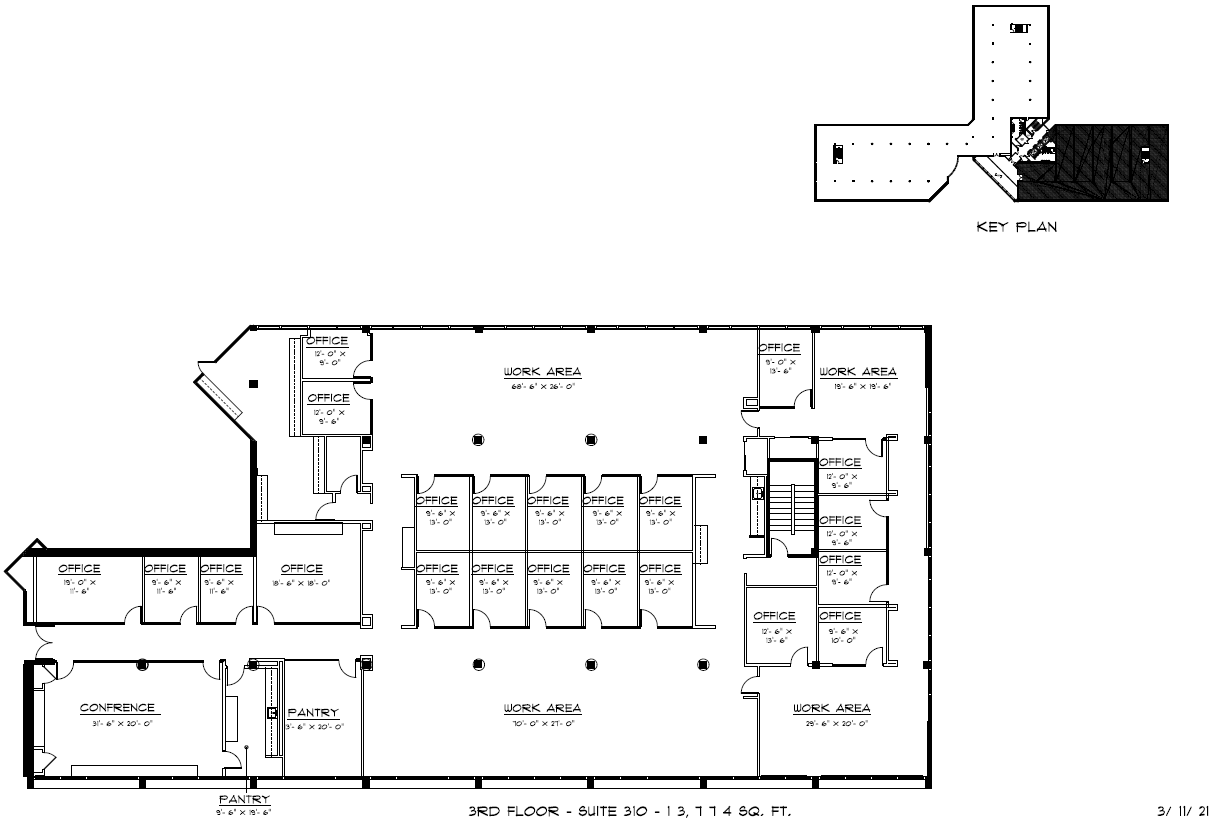 500 College Rd E, Princeton, NJ à louer Plan d’étage– Image 1 sur 1