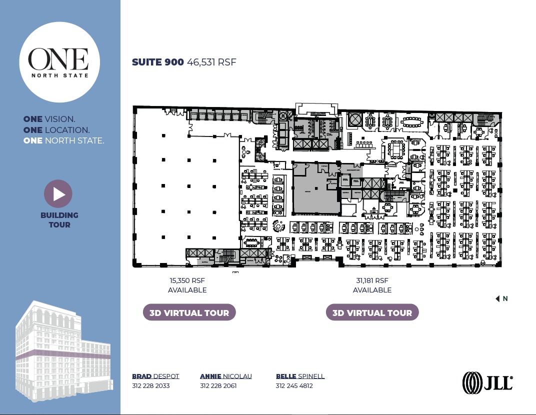 1 N State St, Chicago, IL à louer Plan d’étage– Image 1 sur 1