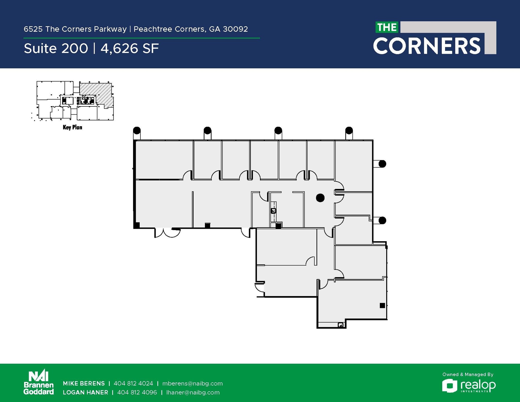 6525 The Corners Pky, Peachtree Corners, GA à louer Plan d’étage– Image 1 sur 1