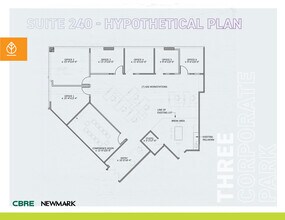 3 Corporate Park, Irvine, CA à louer Plan d’étage– Image 2 sur 2