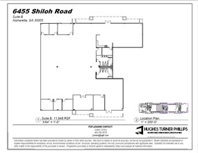 6455 Shiloh Rd, Alpharetta, GA à louer Plan d’étage– Image 1 sur 2