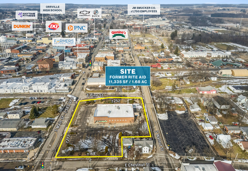 222 S Main St, Orrville, OH à vendre - Aérien – Image 3 sur 4