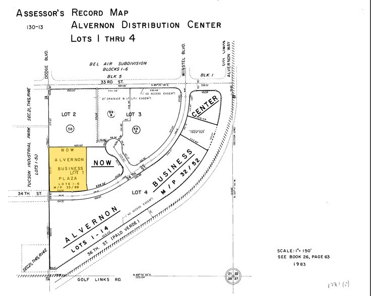 3865 E 34th St, Tucson, AZ à louer - Plan cadastral – Image 2 sur 10