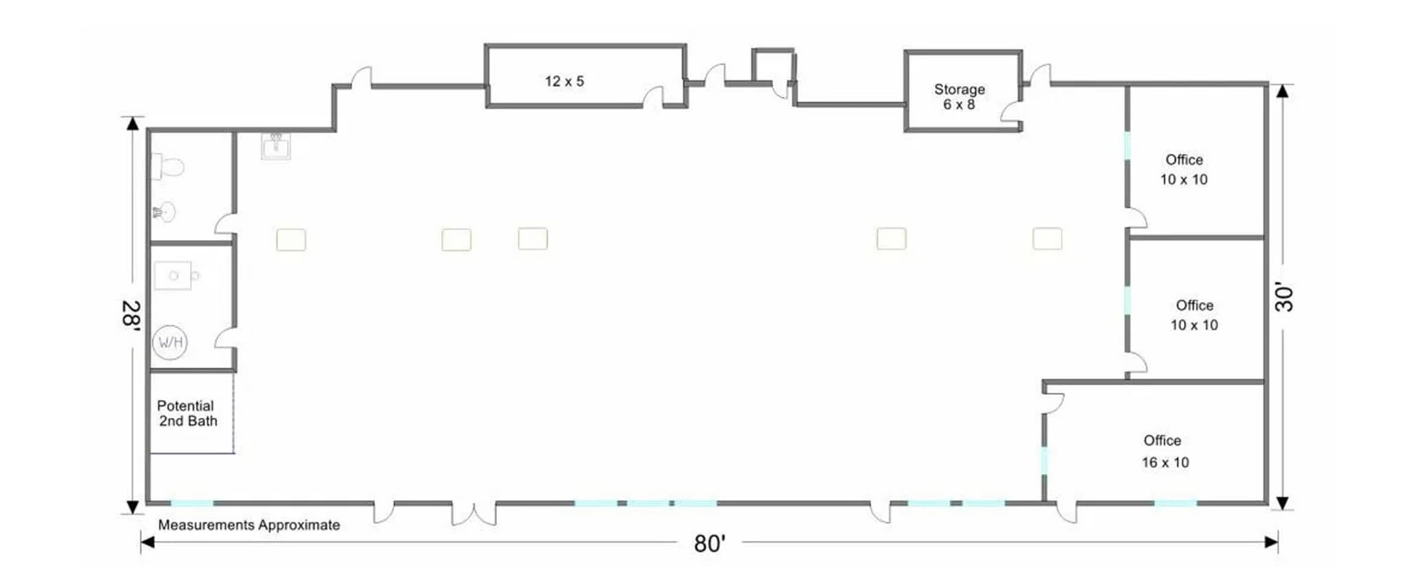 25 S Virginia St, Crystal Lake, IL à louer Plan d’étage– Image 1 sur 5