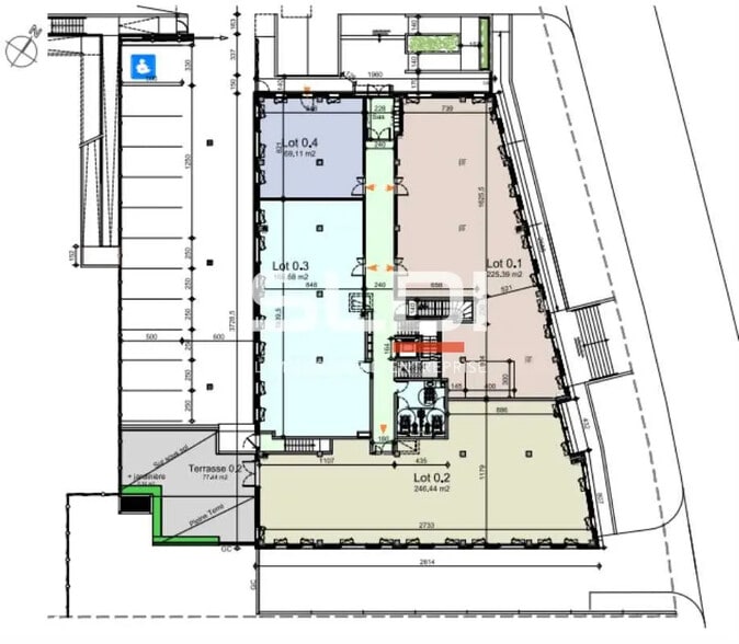 Bureau dans La Tour-de-Salvagny à vendre - Plan d’étage – Image 3 sur 3