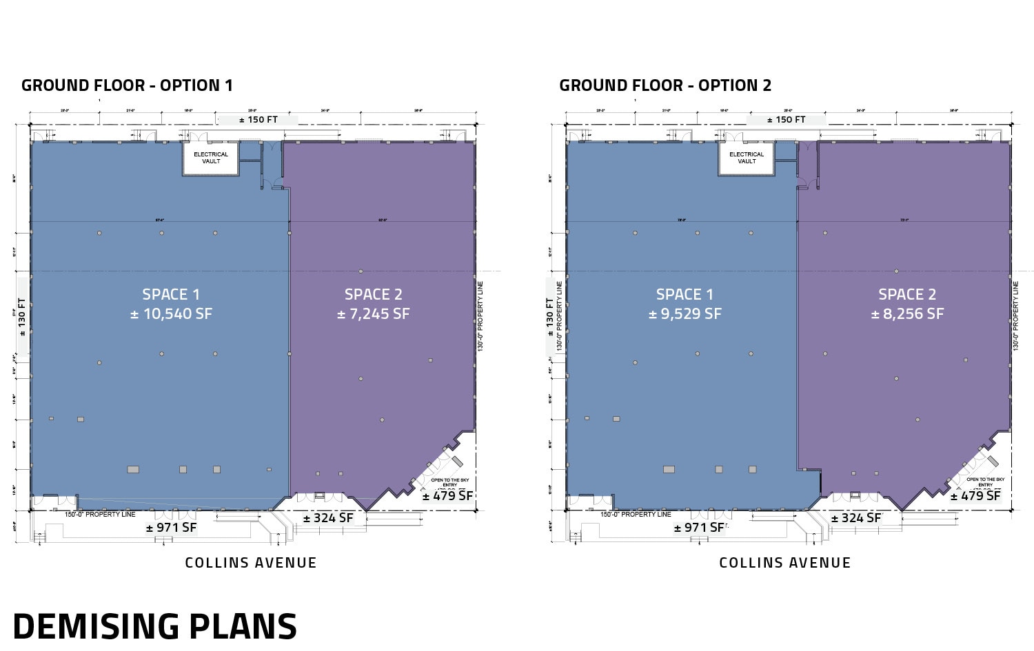 124-136 Collins Ave, Miami Beach, FL à louer Plan de site– Image 1 sur 2