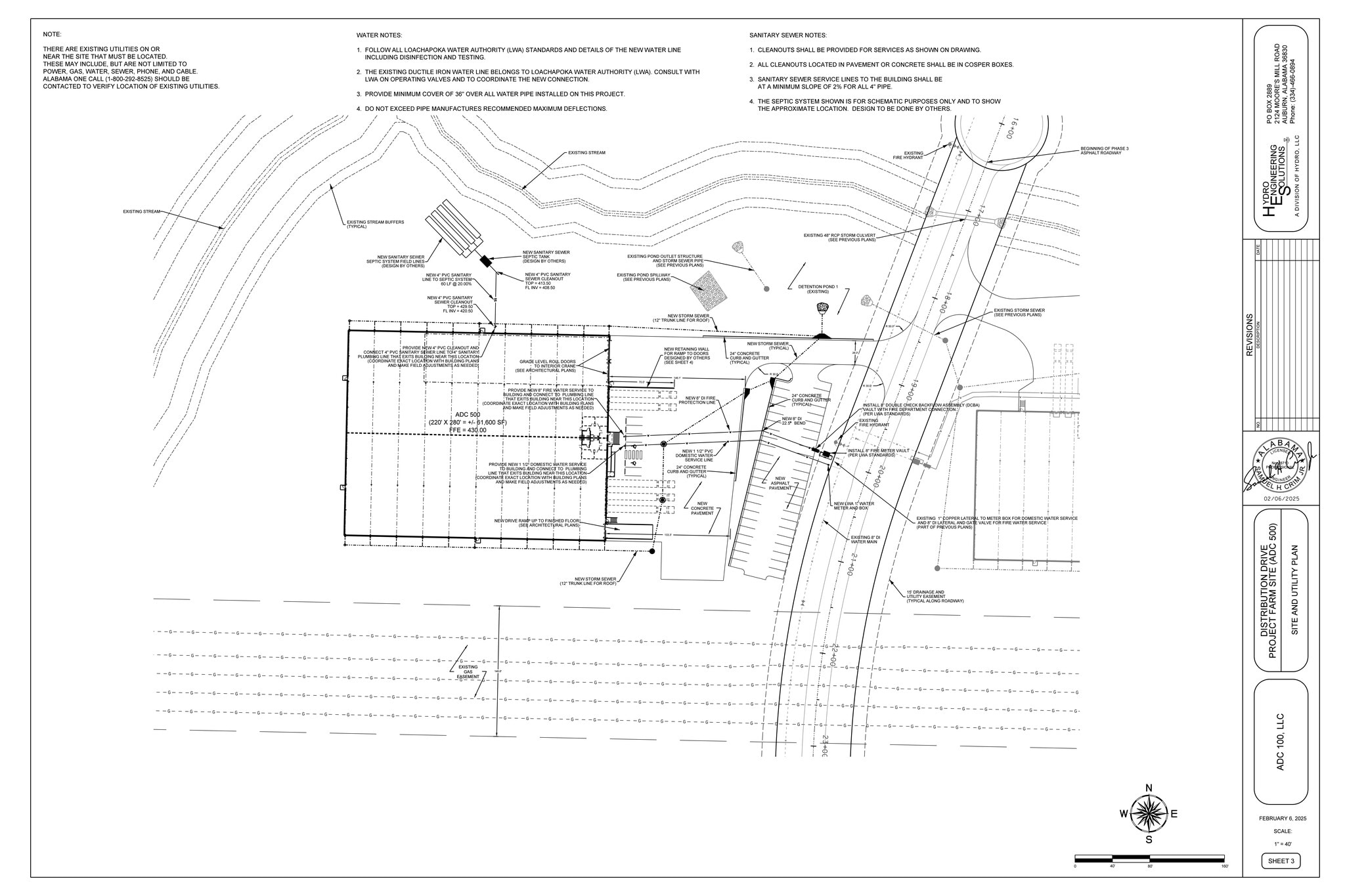 ADC 500, 305 Lee Rd, Auburn, AL à louer Plan de site– Image 1 sur 1