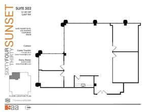 6430 W Sunset Blvd, Los Angeles, CA à louer Plan d’étage– Image 1 sur 1