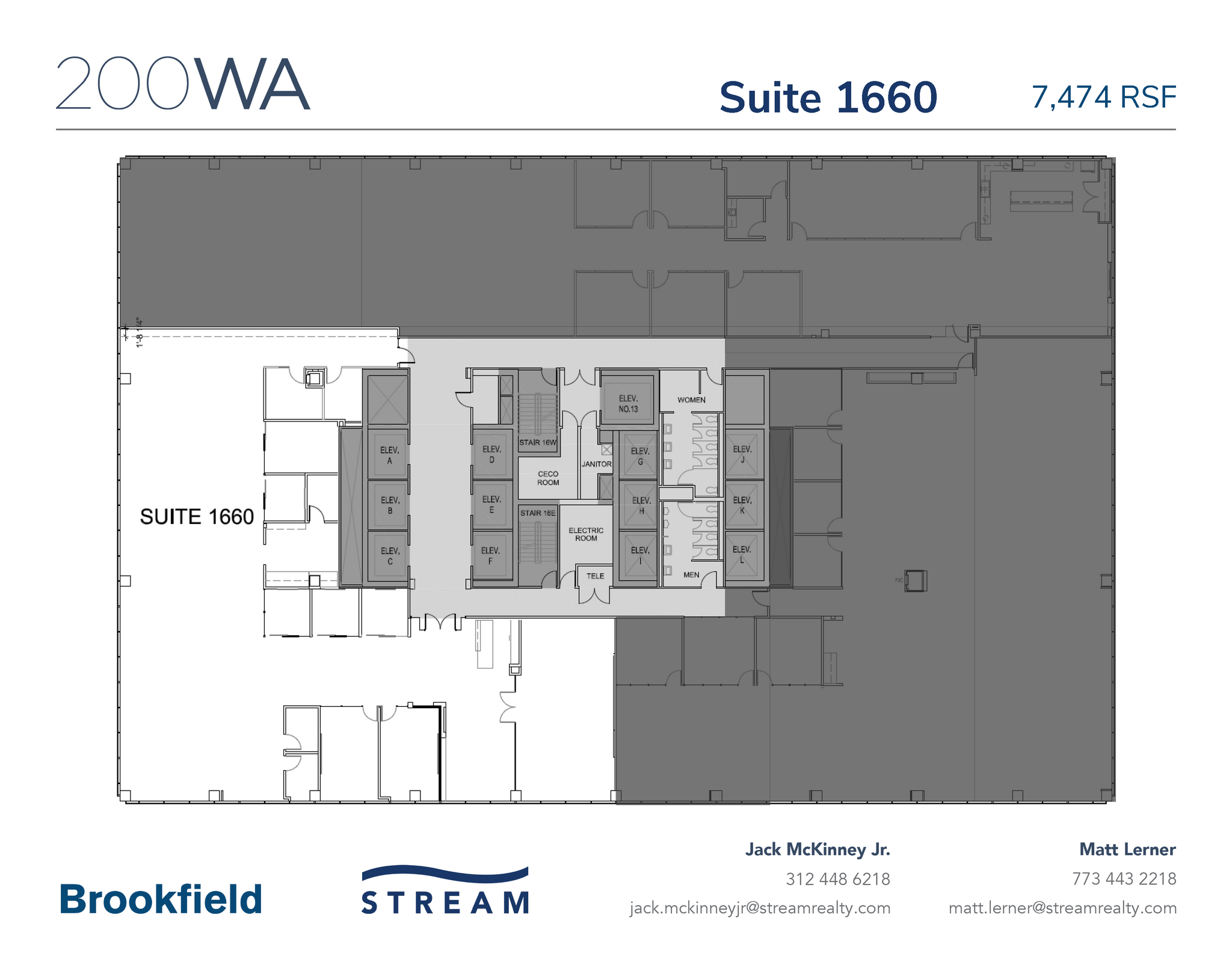 200 W Adams St, Chicago, IL à louer Plan d’étage– Image 1 sur 2