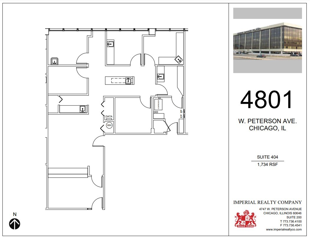 4801 W Peterson Ave, Chicago, IL à louer Plan d’étage– Image 1 sur 10