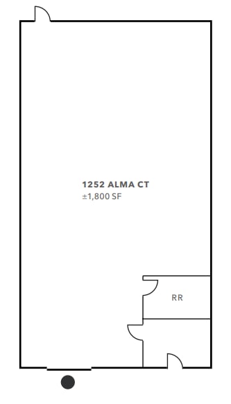 1268-1286 Alma Ct, San Jose, CA à louer Plan d’étage– Image 1 sur 1