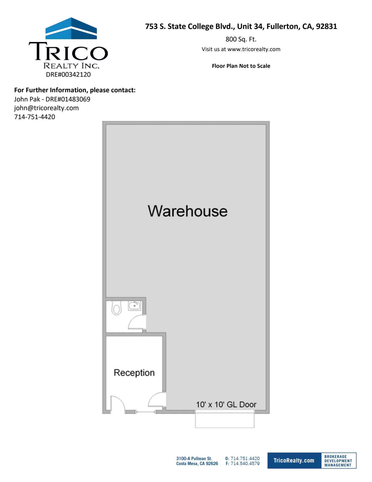667-759 S State College Blvd, Fullerton, CA à louer Plan d’étage– Image 1 sur 1