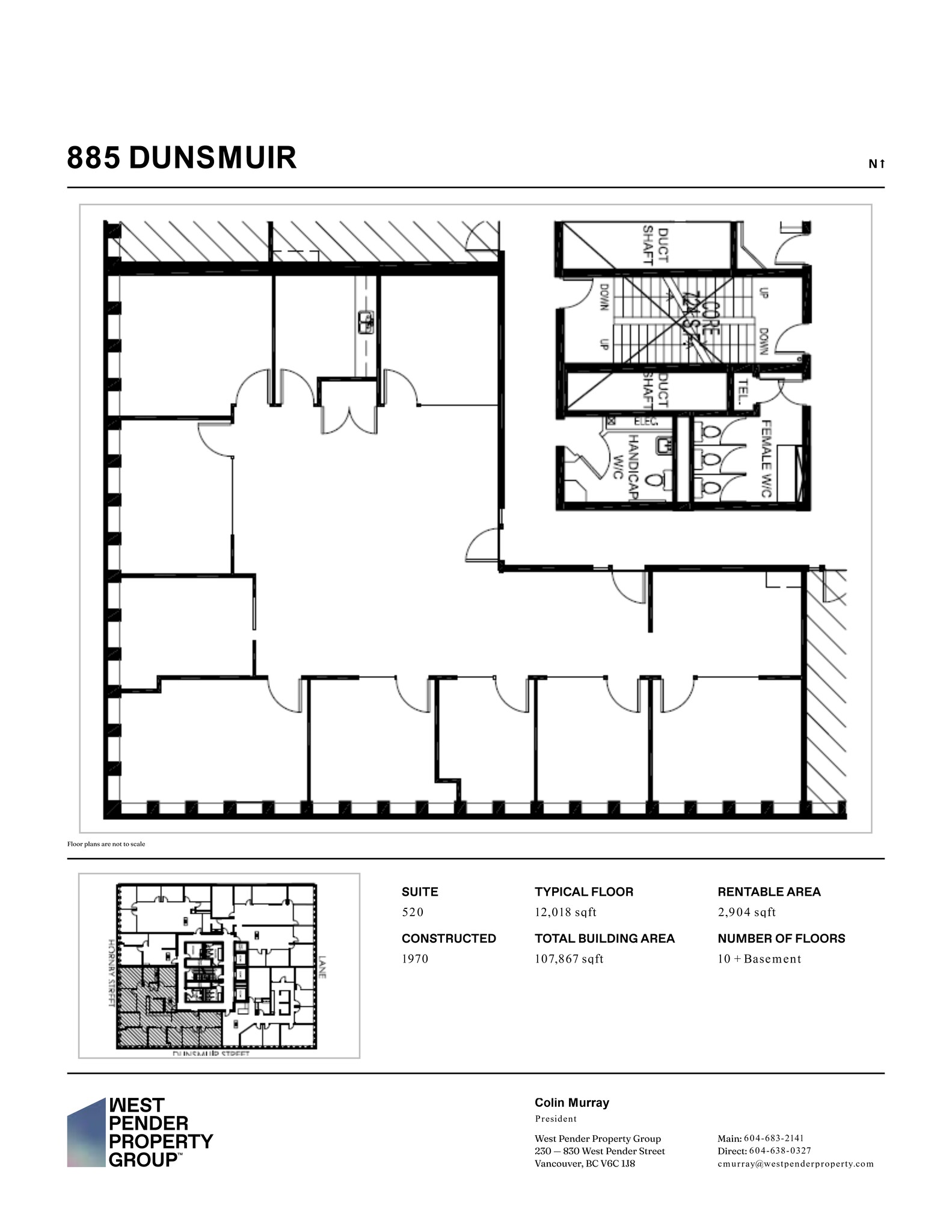 881-885 Dunsmuir St, Vancouver, BC à louer Plan de site– Image 1 sur 1