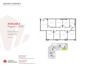 1225 Crescent Green Dr, Cary, NC à louer Plan d’étage– Image 1 sur 1