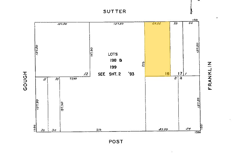 1409 Sutter St, San Francisco, CA à louer - Plan cadastral – Image 2 sur 27