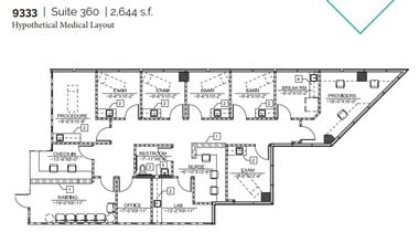 9333 Genesee Ave, San Diego, CA à louer Plan d’étage– Image 1 sur 1