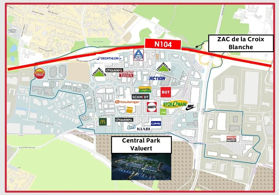 Local commercial dans Sainte-Geneviève-des-Bois à louer Photo de l’immeuble– Image 1 sur 2