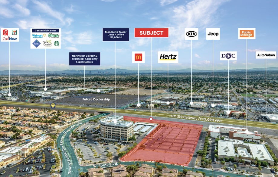 6605 Grand Montecito Pky, Las Vegas, NV à louer - Aérien – Image 3 sur 10