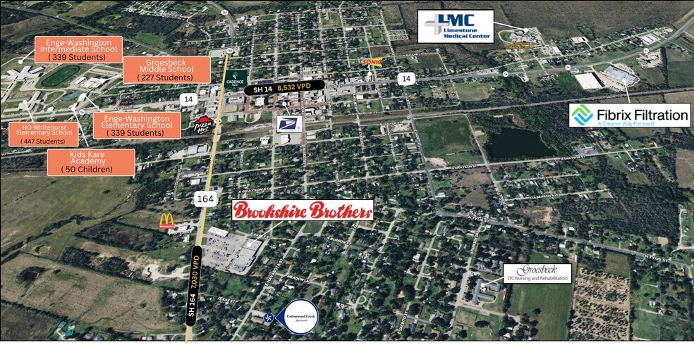 703 E Navasota St, Groesbeck, TX à vendre - Aérien – Image 2 sur 6