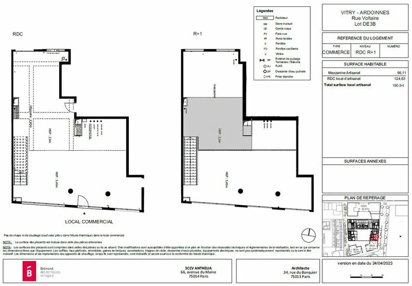Bureau dans Vitry-sur-Seine à vendre - Plan d’étage – Image 2 sur 3