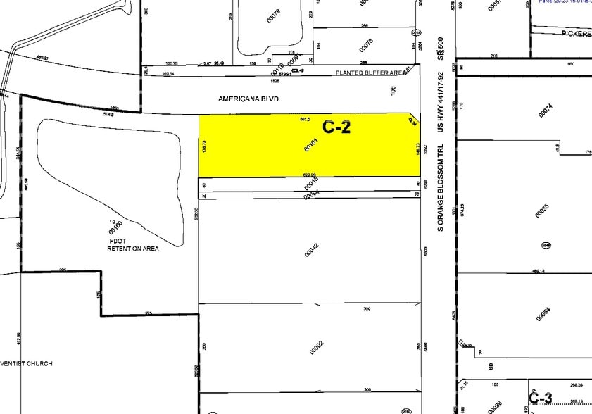 5292 S Orange Blossom Trl, Orlando, FL à louer - Plan cadastral – Image 3 sur 4