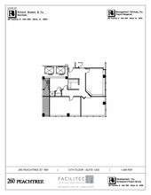 260-270 Peachtree St NW, Atlanta, GA à louer Plan d’étage– Image 1 sur 2