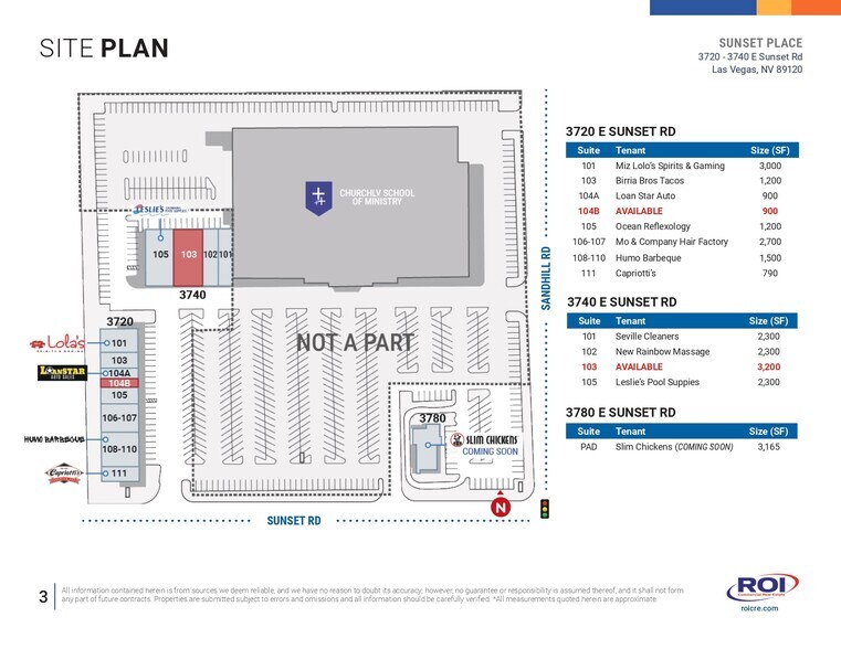 3720-3740 E Sunset Rd, Las Vegas, NV à louer - Photo de l’immeuble – Image 3 sur 9