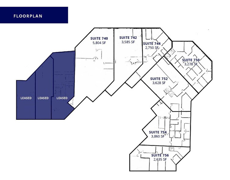 732-756 Goddard Ave, Chesterfield, MO à louer - Plan d’étage – Image 2 sur 2