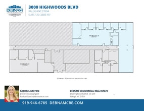 3000 Highwoods Blvd, Raleigh, NC à louer Plan d’étage– Image 2 sur 10