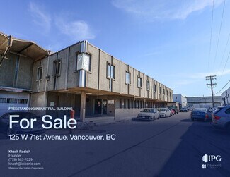 Plus de détails pour 125 W 71st Ave, Vancouver, BC - Industriel/Logistique à vendre