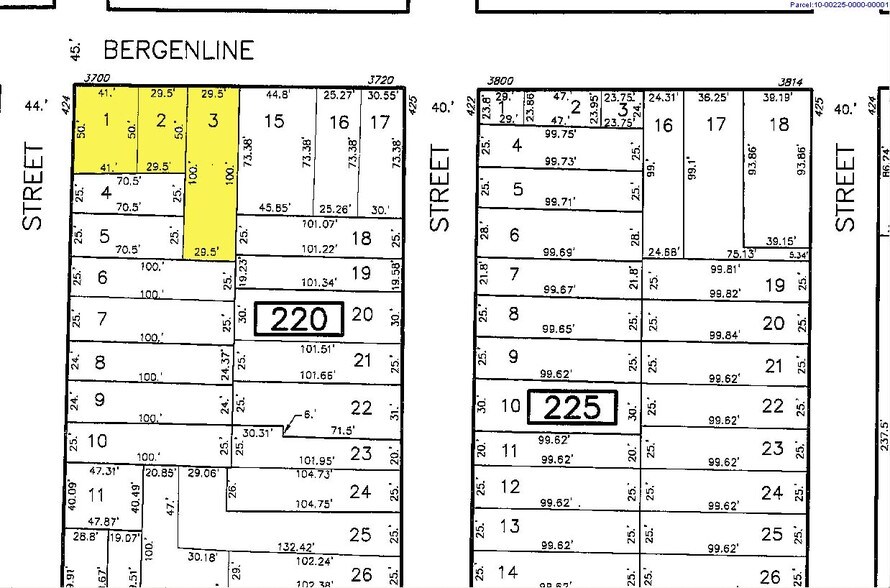 3800-3806 Bergenline Ave, Union City, NJ à louer - Plan cadastral – Image 2 sur 8